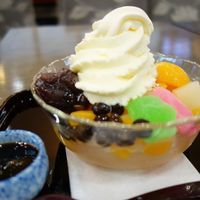日本料理 紫水 - クリームあんみつ 800円