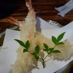 超激ウマの海老天。海老も衣も全く隙が無い！