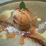 レロエ オヴェスト - サツマイモのプリンとナッツのジェラート