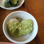 Kurashinomori Korabo Shokudou - 香の物とずんだ餅