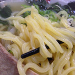 ra-mennenya - 塩らーめん 麺拡大@2016/07/04