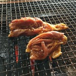 ろばたやき山ろく - 地鶏タレ、焼きやき〜♪