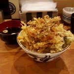 御園天丼 下の一色 - 海老のかき揚げ丼