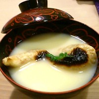 うを徳 - 白味噌のお椀河豚の白子