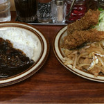 イカフライ生姜焼カレーライスに