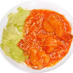 Large shrimp boiled in chili sauce