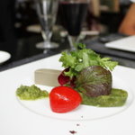 無彩庵　池田 - 長野県上田より鮎のパテ 胡瓜のテリーヌ  ジュニエーブルの香り