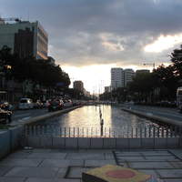 日本料理 櫻川 - 夕暮れの御池通、この情景が好きです。