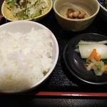 豆腐料理 双葉 - ご飯とお新香