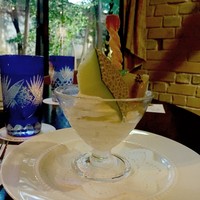ステーキ懐石都 春日 - デザート@都オリジナルソフトクリーム