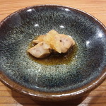 やまさん - のどぐろの肝　鮟肝よりマイルドな味わいで、気品にあふれています