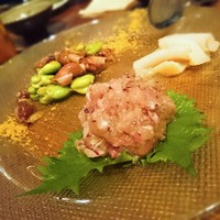 サリーヒルズ - ホタルイカ 空豆 からすみ・メカジキのスモーク・アジのなめろう
