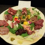 蘭引 - 本日の馬刺し あるだけ盛り12種