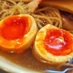 燃えよ麺助 - 特製金色貝そば（極み味玉）