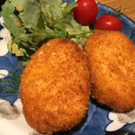 日本酒 弘大 - 自家製ズワイガニクリームコロッケ2個800円