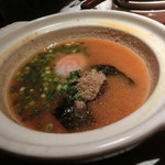 元祖博多めんたい重 - つけ麺スープ