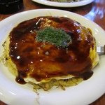 広島お好み焼き あ味 - そば麺無し（６５０円）です、ヘルシー志向の方はこちらでも良いかも？ 