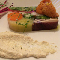 ＢＩＳＴＲＯ Ｂｏｎｎｅ－ｃｈｅｒｅ - 7種の野菜とズワイ蟹のプレッセと北海道生うにアーティチョークのソース