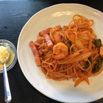 大衆割烹竹ふじ - 201607  竹ふじ  ★ランチ（880円）★ナポリタン