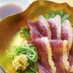 京野菜 桜肉 鴨肉 子鴨 - 鴨肉たたきとポン酢
