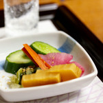 日の出 - 香の物・五種盛