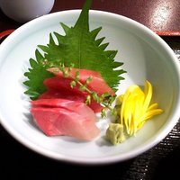 荒井屋 万國橋店 - さしみ（アップ）（2016.6）