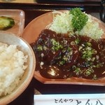 とん八 - 味噌ひれかつ定食（税込1，450円）（2016.7）