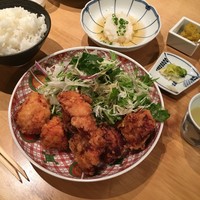 とり田 博多本店 - ランチメニュー 唐揚げ定食