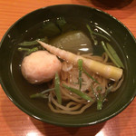 日本料理 たかむら - 鱧そうめん　海老真丈　冬瓜など