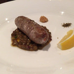 エノテカ・ラ・リコルマ - 瀬棚産放牧黒豚の自家製ソーセージ