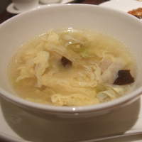 中国料理 桃李 - 玉子鶏スープ