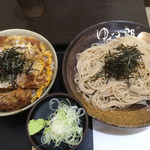 ゆで太郎 - ジャンボかつ丼セット  そば大盛り  ご飯大盛り