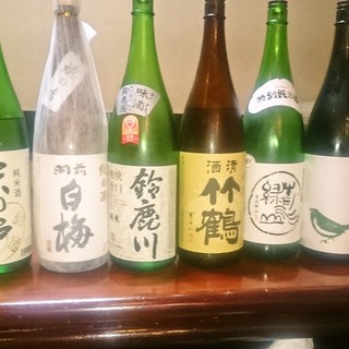 日本酒にもこだわり