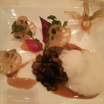 リストランテASO - 牛フィレ肉のソテーマルサラ風味のソース