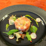 白金甚夢迎賓館 - さまざまな魚介のタルタルと五穀枚のティンバッロ