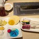 デザートと串揚げ