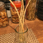 ビリエット - 青海苔を練り込んだ自家製グリッシーニ