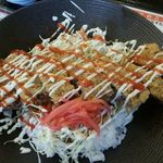 道の駅 村岡ファームガーデン - 但馬牛はみ出しソース重ねカツ丼