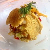 MAIN DINING by THE HOUSE OF PACIFIC - スーパーフードのキヌア前菜！カレー風味で美味しかった〜！