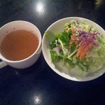 東山珈琲館 - スープ＆サラダ