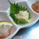 くうのま - 珍味三種盛り