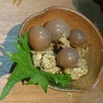 あなぐま亭 - 珍味！半熟玉ひも醤油漬け