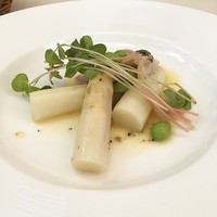 ahill ginza - ハマグリとホワイトアスパラのトリュフバターソテー＼(^o^)／