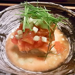 2010年9月：かなり大胆な組み合わせのサンマのお料理。