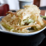 慈久庵 - 地葱の天ぷら￥６００