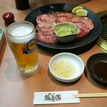 焼肉 福寿園 - 上ネギ塩タン