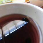 豆乳とおまめのカフェ　まめ家 - NEW！夏野菜たっぷり　黒豆ごはんのキーマカレー（サラダ・ドリンク付）820円