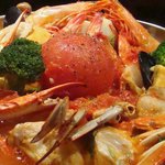 キッチンBar GARO - 〈海鮮イタリアントマト鍋〉締めのチーズリゾット付き