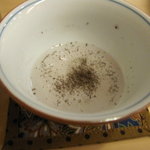 まずはしそ茶でお出迎え
