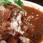 BARSEED ikebukuro - ２種盛カレー（すりおろし野菜のチキンカレー＋日替わりの麻婆豆腐みたいなカレー）